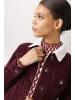 Aniston CASUAL Cordjacke in weinerot-wollweiß