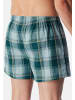 Schiesser Boxershorts Web in Blau / petrol