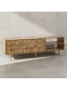 KADIMA DESIGN Eichen-Dekor Lowboard, TV-Unterschrank, Aufbewahrung, bis 70-Zoll TV