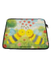 Mr. & Mrs. Panda Laptop Tasche Biene Liebe Design ohne Spruch in Weiß