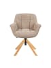 DUBI Möbel 2er-Set: Bürostuhl Mika-Iven in Beige - (B)65 x (H)82 x  (T)66 cm