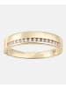 Diamant L'éternel Ehering aus 375 Gelbgold mit Zirkonia