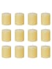 Butlers Stumpenkerze RUSTIC 12er-Set in Gelb