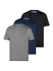 Redmond T-Shirt Basic in Dunkelblau / grau / schwarz