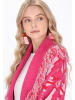 IZIA Women Cardigan in fuchsia multicolor
