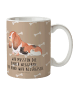 Mr. & Mrs. Panda Henkelbecher Hund Basset Hound mit Spruch in Hundeglück