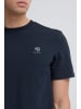 CASUAL FRIDAY Unifarbenes Kurzarm T-Shirt Rundhals Regular Fit in Dunkelblau