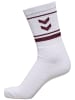 Hummel 6-er Set Sport Freizeit Basic Socken mit Logo in Weiß-Rot