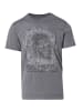 KOROSHI Kurzarm-t-shirt. in grau