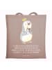 Mr. & Mrs. Panda Uni Tasche Pinguin Kommunion mit Spruch in Braun Pastell