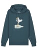 wat? Apparel Sweatshirt Möwe mit Hut in Petrol