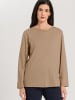 Hanro Longsleeve Natural Shirt in savannah sand