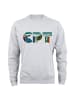 Cotton Prime® Skyline Sweatshirt "Kapstadt" - Weltenbummler Kollektion in Grau-Melange