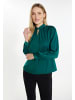 DreiMaster Damen Langarmbluse in Dunkelgrün