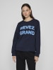 Vila Sweatshirt in Navy Blazer