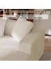 ABRIHOME Ecksofa in Weiß modular mit tiefem Sitz gepolstert für Wohnzimmer