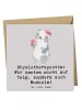 Mr. & Mrs. Panda Grußkarte Physiotherapeutin Humor mit Spruch in Grau Pastell