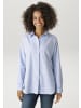 Aniston CASUAL Hemdbluse in jeansblau-weiß-silberfarben
