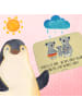 Mr. & Mrs. Panda Duschmatte Koala Familie mit Spruch in Gelb Pastell