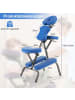 COSTWAY Massagestuhl klappbar in Blau