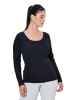 Ulla Popken Langarmshirt in schwarz