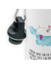 Mr. & Mrs. Panda Kindertrinkflasche Einhorn Verliebt mit Spruch in Weiß