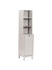 Beliani Badezimmerschrank PENON in Beige/Braun - (W) 38 x (H) 165 x (L) 30 cm