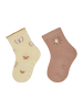 Sterntaler ABS Socken 2er-Pack Schmetterling in dunkelgelb