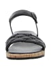 Tamaris Keilsandalette in schwarz