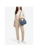 DuDu Pocket Schultertasche Leder 30 cm in denim blue