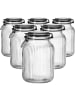 Ritzenhoff & Breker 6er Set Vorratsgläser mit Clip-Verschluss Lumos 1,9 l transparent in transparent