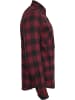 Urban Classics Flanell-Hemden in blk/burgundy