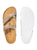 Palado Pantoletten Cres Metallic in Beige