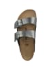 Birkenstock Sandale Arizona Birko-Flor Metallic normal in schwarz
