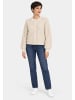 Sublevel Strickjacke Knopfleiste Rundhalsausschnitt in Beige-2