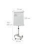 relaxdays Flipchart Whiteboard in Weiß - (B)70 x (H)100 cm