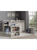 58 aufm Kessel KINDERBETT Karolina 210x114x106 Massivholz+MDF Weiß Kommode
