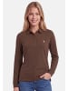 U.S. Polo Assn. U.S. POLO ASSN. Damen Poloshirt Longsleeve P-076 in Braun