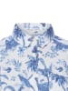 Marie Lund Bluse Liane in weiß blau - 0016