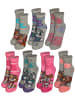 Paw Patrol 7er Pack Paw Patrol Socken Sneaker Kindersocken Söckchen in grau/rosa