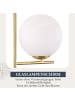 ZMH Stehlampe 1-flammige E27 in gold Glasschrim