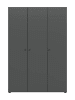 ebuy24 Kleiderschrank Darwin Anthrazit 120 x 51 cm