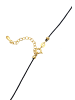 Elli Halskette 925 Sterling Silber Astro, Halbmond in Gold