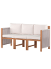 home24 Diningsofa Bayton 3-teilig in Beige / Braun