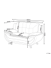 Beliani 2-Sitzer Sofa LEIRA in Weiß/Silber - (W) 153 x (H) 88 x (L) 84 cm
