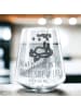 Mr. & Mrs. Panda Trinkglas Fuchs Sterne mit Spruch in Transparent