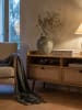 KADIMA DESIGN Lowboard 120x56x39 cm TV-Kommode mit Eiche-Dekor & Rattan, Design