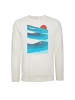 GreenBomb Sweatshirt Nature Perfect Waves in Creme Weiß