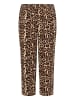 KAFFE curve Casual Hose KCdala Loose fit in Naturel Leopard Print