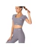 YEAZ CLUB LEVEL SET Top + Leggings in grau